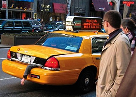 такси в большом  городе